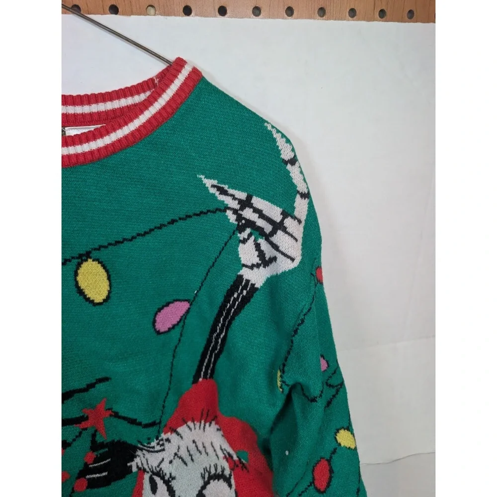 Disney Nightmare Before Christmas Sweater Youth L 14/16 Jack Sally Christmas